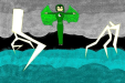 Taoist Druid in Thunderstorm by Faye